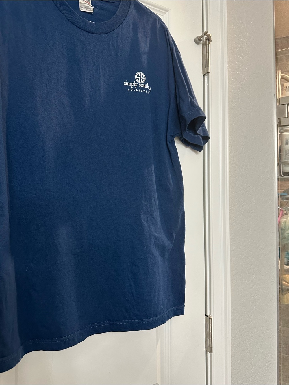 Simply Southern Navy Short Sleeve Logo Tee L